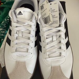Adidas Classic White and Black Sneakers